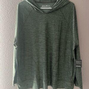 Eddie Bauer Women’s Forest Green Hoodie Sweater